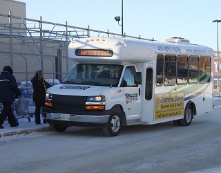 Transit Guidelines - Two Passengers Getting On Bus